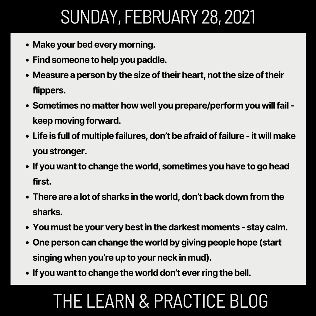 Sunday, February 28, 2021&nbsp;Notes